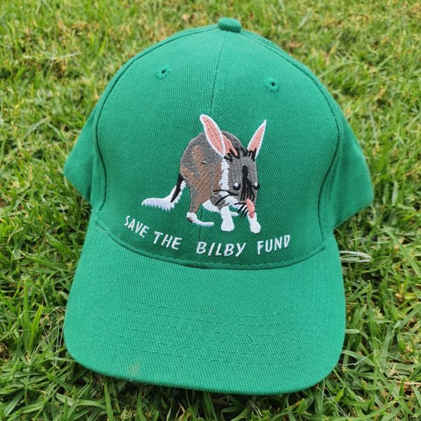 cap hat green save the bilby