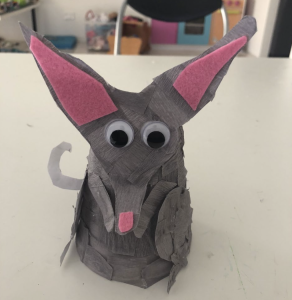 Bilby Craft out of cups and paper