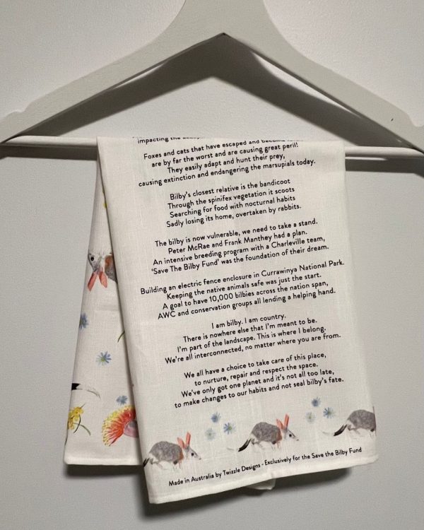 "I am Bilby" Tea-towel - Image 3