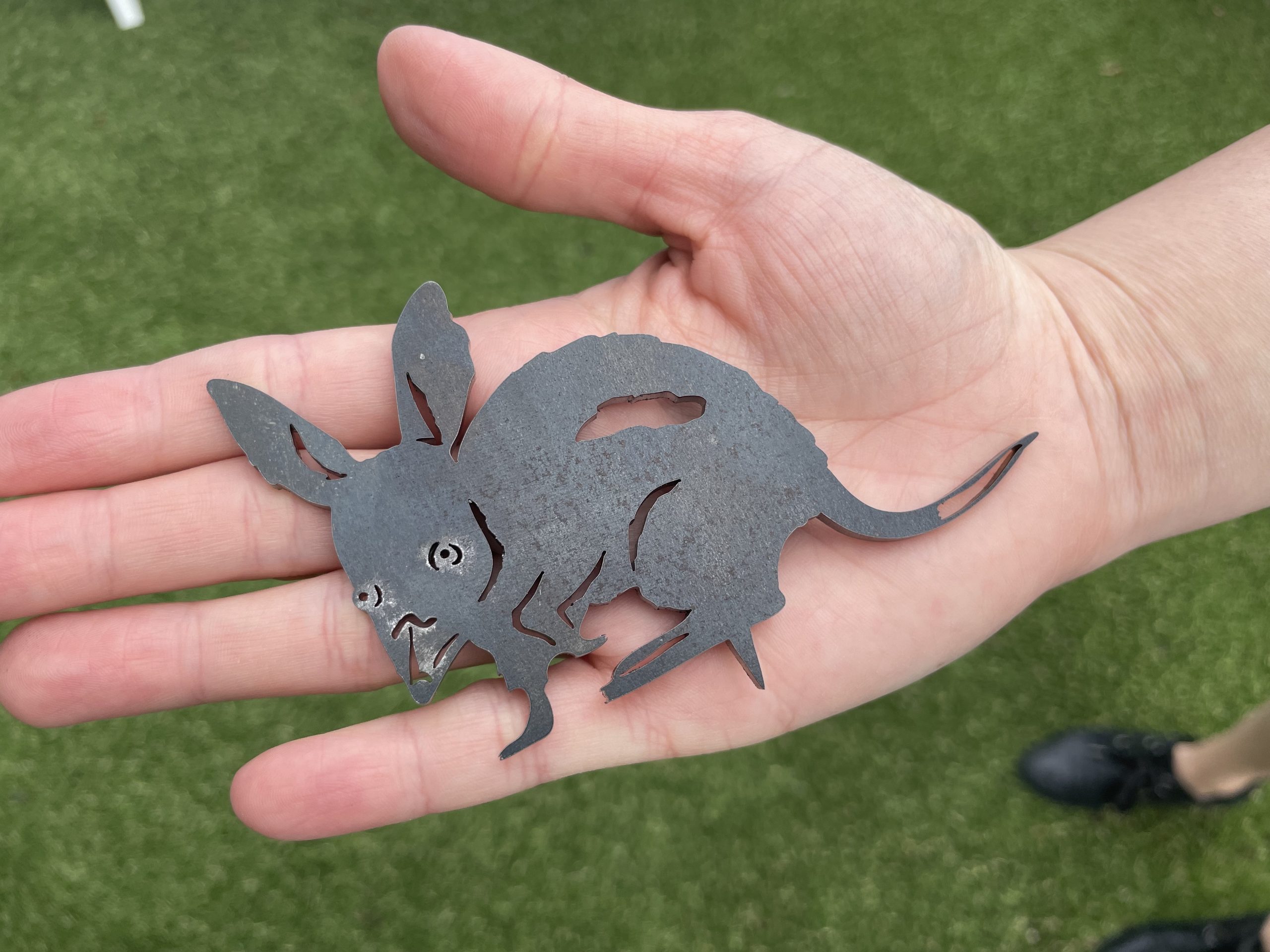 Bilby triplet size, corten steel